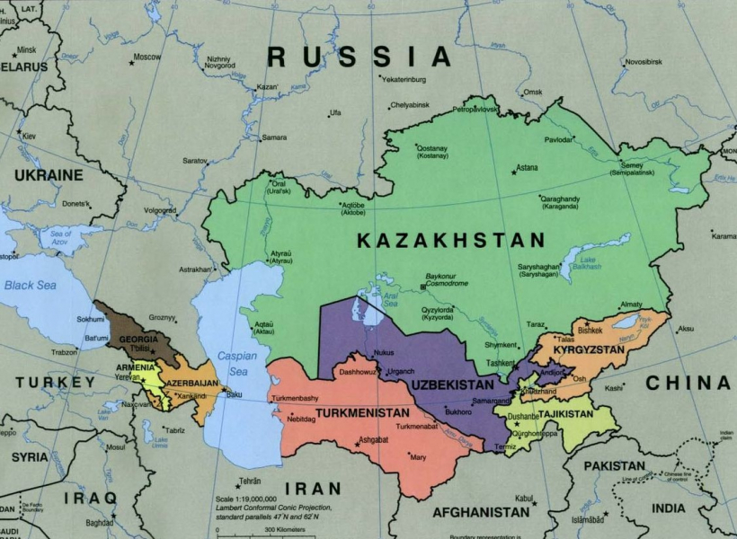 central asia map