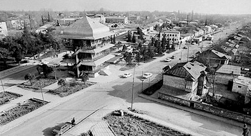 Agdham before the First Karabakh War. During the Soviet period, Aghdam had several industries, such as butter, wine, brandy and silk factories, as well as hardware and tool factories. It had an airport and two railway stations. Aghdam had technical, agricultural, medical and music schools. Nargis Magazine