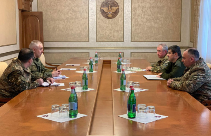 Commander of new Russian force in Karabakh meets NKR leadership