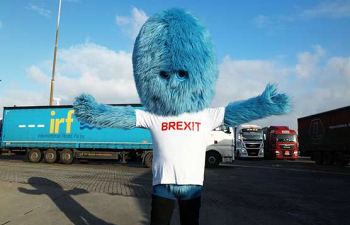 Drivers at Rotterdam Port told to beware of Brexit Monster