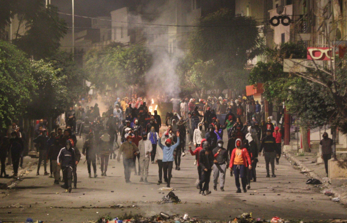 Protests erupt across Tunisia