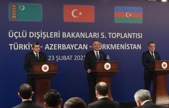 Turkey, Azerbaijan and Turkmenistan hold trilateral meeting