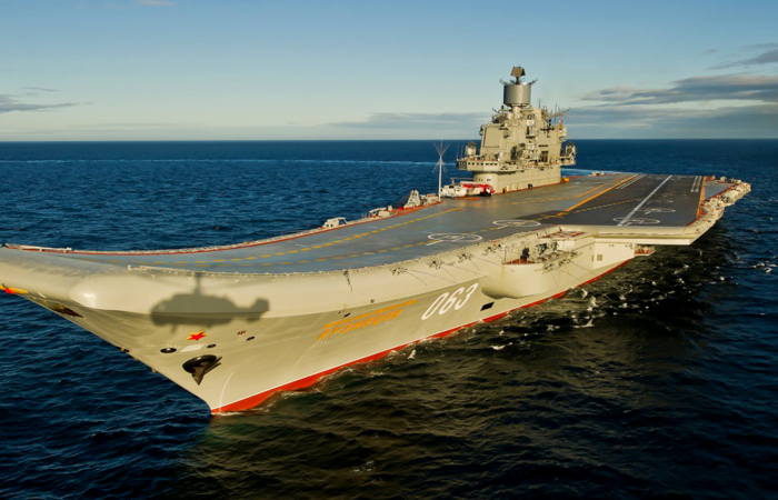 Russia's only aircraft carrier, "the Admiral Kuznetsov" embroiled in shipyard corruption scandal whilst under repair