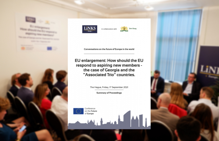 ‘EU enlargement: How should the EU respond to aspiring new members - the case of Georgia and the “Associated Trio” countries’