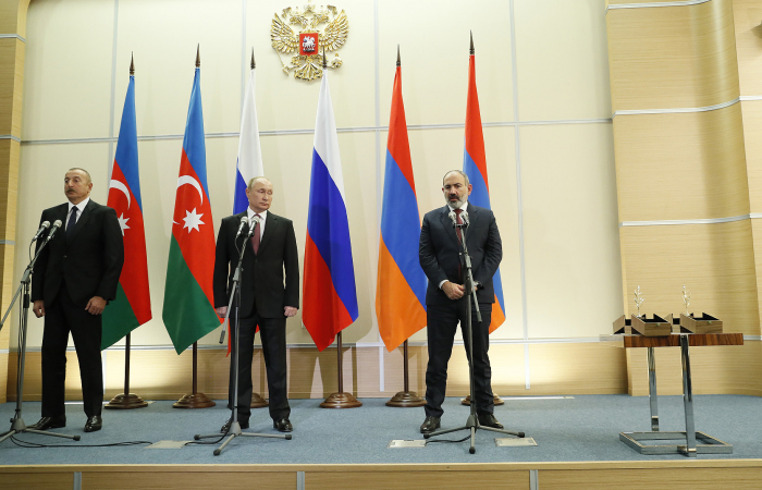 Joint statement by the leaders of Armenia, Azerbaijan and Russia hails the start of a new era of good-neighbourly relations in the South Caucasus