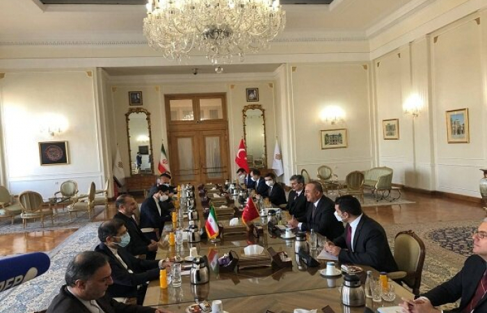Turkish foreign minister in Tehran for talks