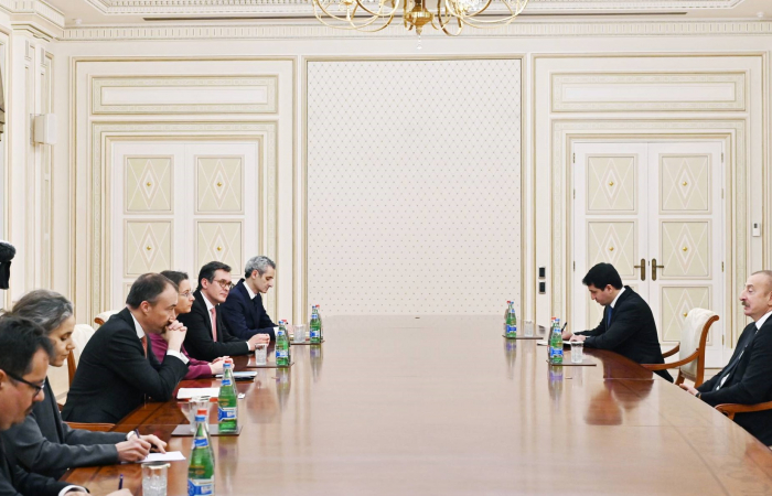 Aliyev in "excellent meeting" with EU diplomats to follow-up on December discussions in Brussels