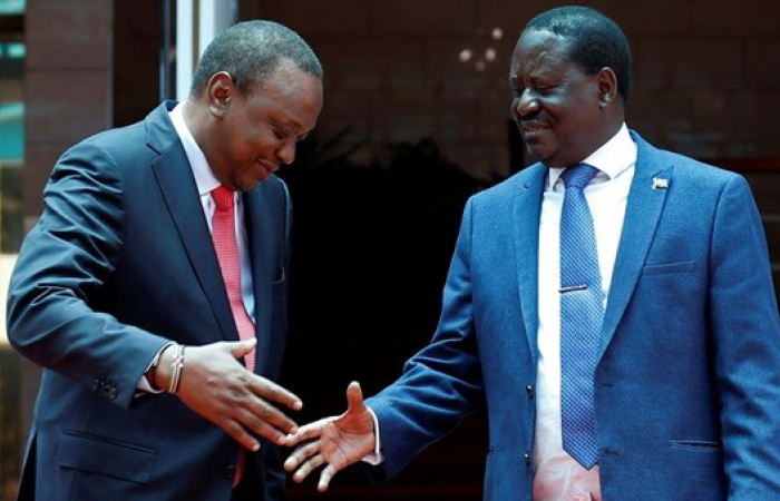 In Kenya bitter rivals become allies as Kenyatta endorses Odinga for the presidency