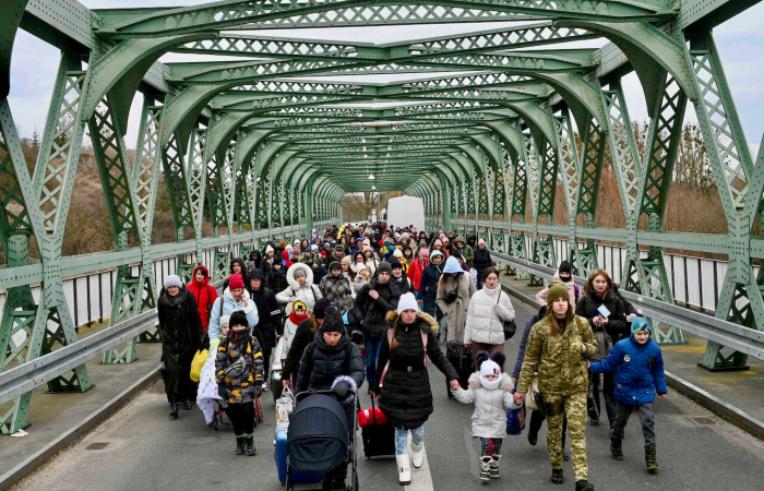 More than 1.7 million civilians have fled Ukraine because of the Russian invasion