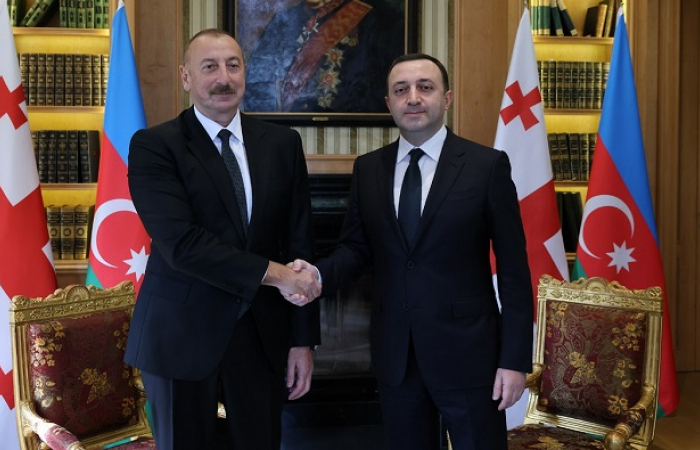 Aliyev in Tbilisi for talks with Garibashvili