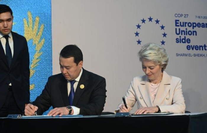 EU and Kazakhstan strengthen their strategic partnership with the signing of agreement on raw materials