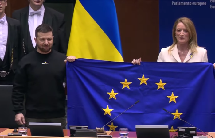 President Zelensky addresses European Parliament