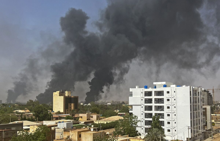 Explosions and gunfire rock Khartoum as who controls Sudan is unclear 