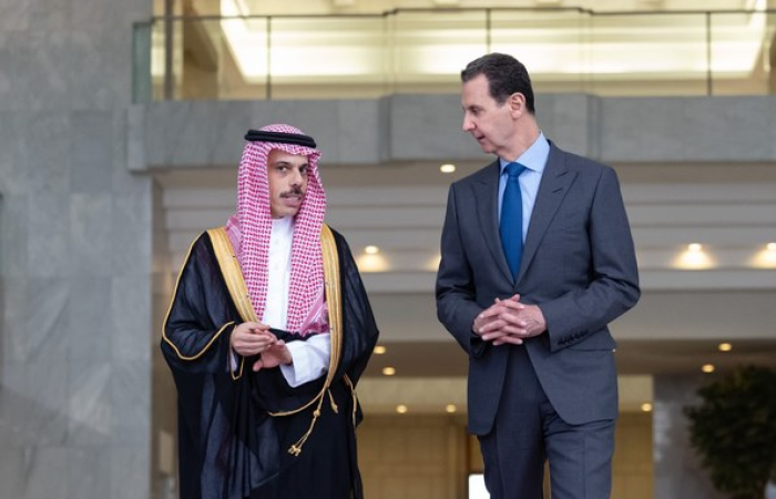 Saudi Foreign Minister meets Syrian President Assad in Damascus