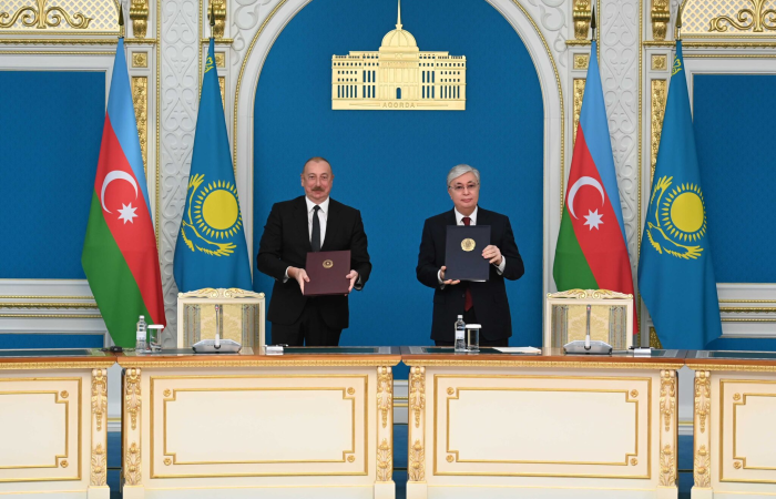 Kazakhstan and Azerbaijan to deepen cooperation as Aliyev meets Tokayev in Astana
