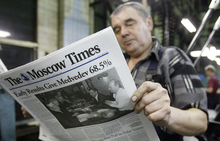 Russia declares The Moscow Times newspaper 'undesirable'