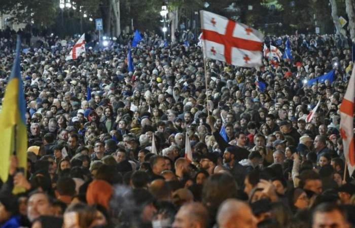 Georgians rally for EU membership