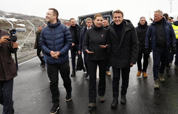 Macron visits Greenland in an expression of European solidarity with the Island