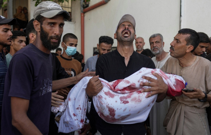 Palestinian children killed by an Israel missile in Gaza on Sunday