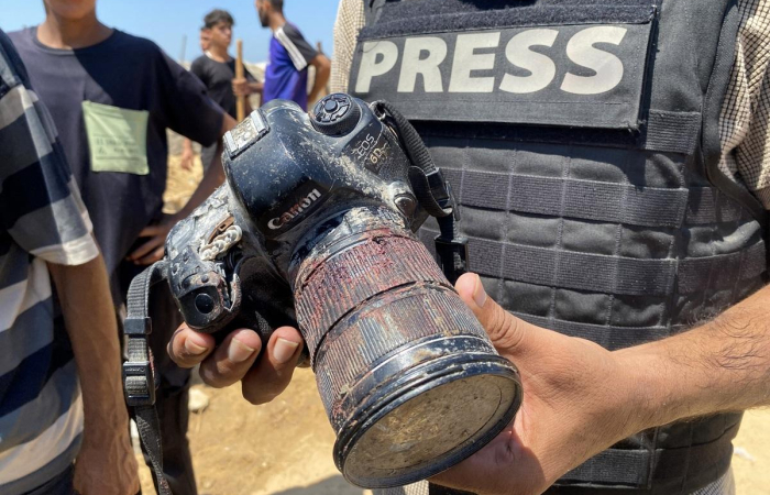 Gaza hospital struck twice by Israel killing journalists and rescuers