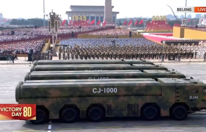 China shows strength and resolve