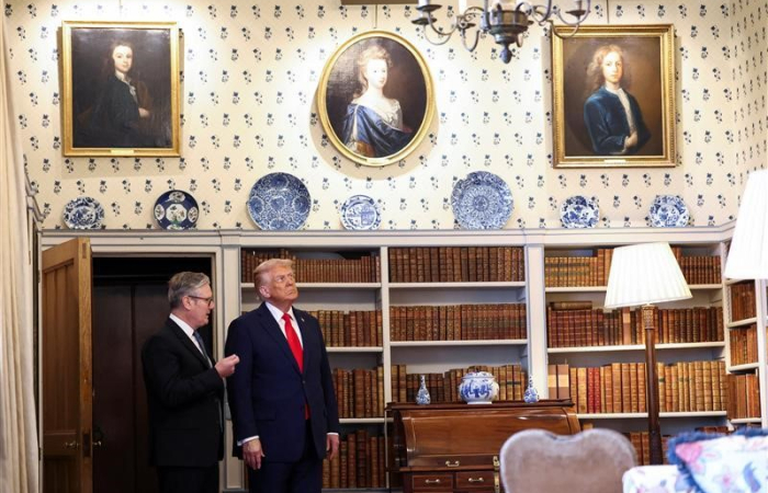 Donald Trump meets Keir Starmer on final day of state visit to UK