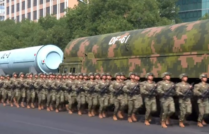 China shows strength and resolve