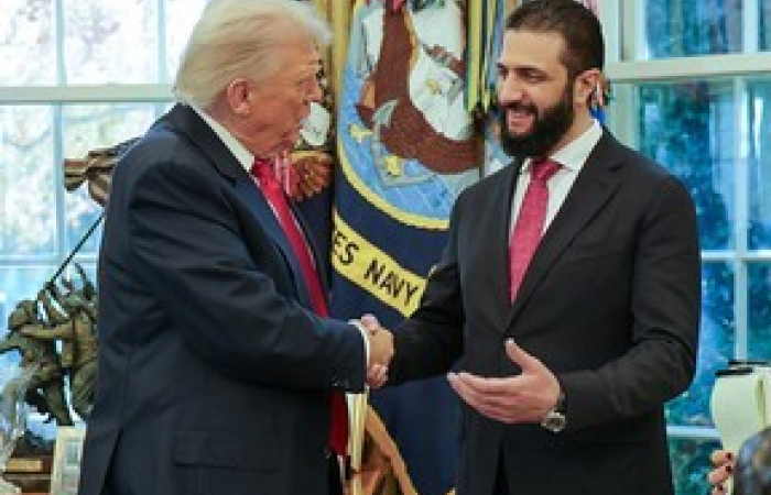 Syrian president al Sharaa at the White House