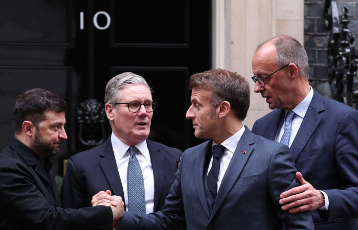 Zelensky in London, meets leaders of UK, Germany and France