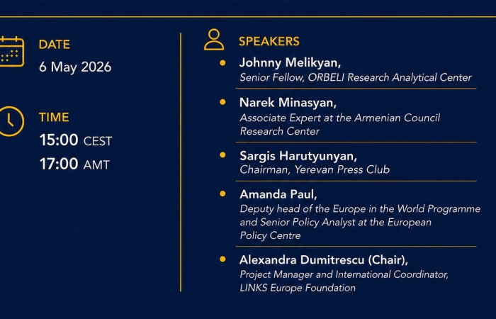 LINKS Europe Webinar: Armenia between a historic summit and a crucial election