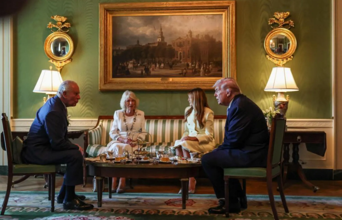 King Charles meets Trump at the start of state visit to US