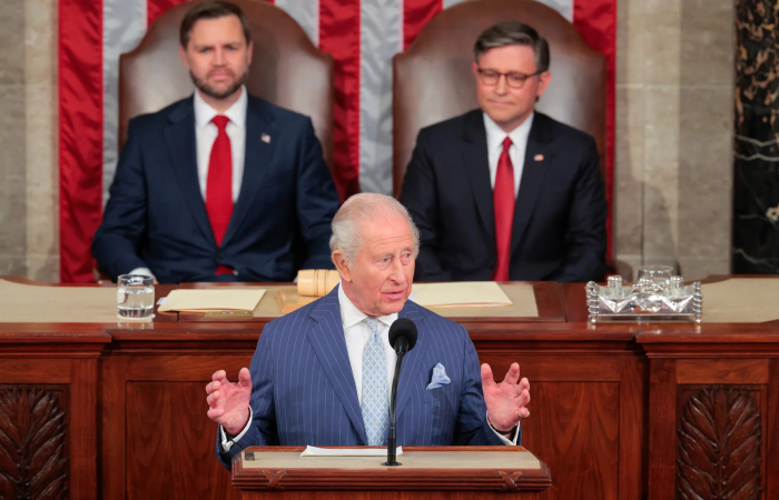 King Charles urges unity on US state visit