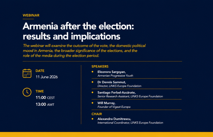 Upcoming event: Webinar on the results of the Armenian parliamentary elections