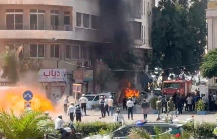 Explosions in Damascus during Macron's visit