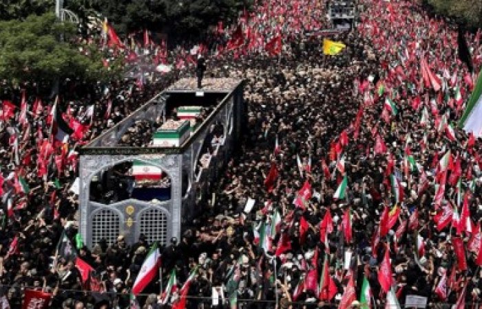 Huge crowds gather in Tehran to bid farewell to Ayattolah Ali Khamanei