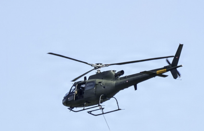Russian frigate fires two flares at Danish military helicopter