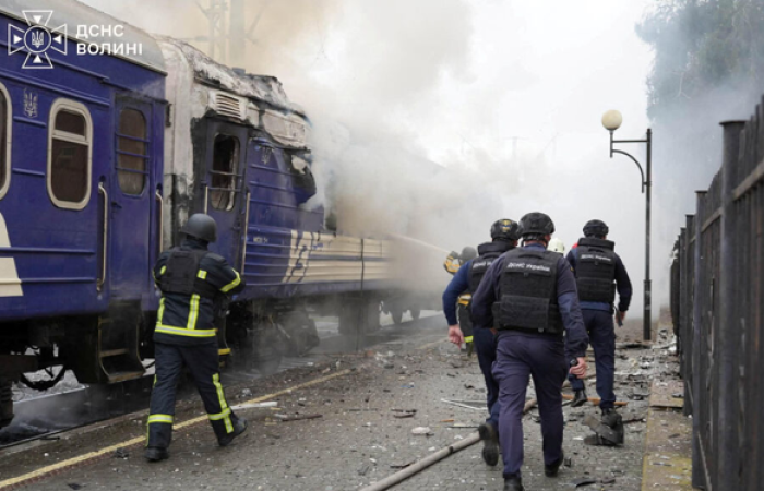Russian Drone Strikes Passenger Train Near Polish Border