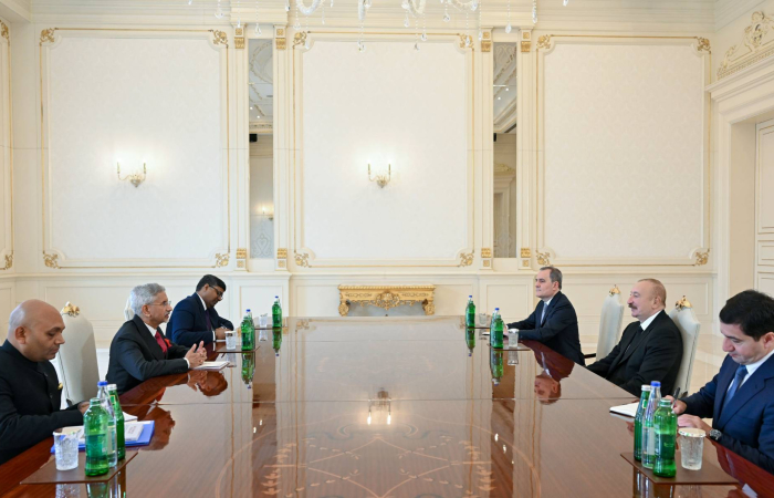 Indian Foreign Minister meets Aliyev in Baku