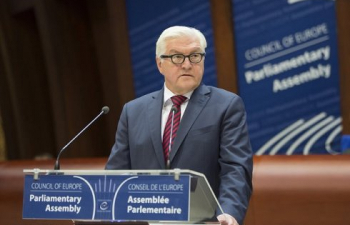 Steinmeier addresses Parliamentary Assembly of the Council of Europe meeting in Strasbourg.
