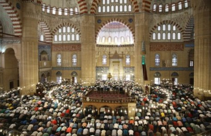 Muslims celebrate the "feast of the sacrifice"