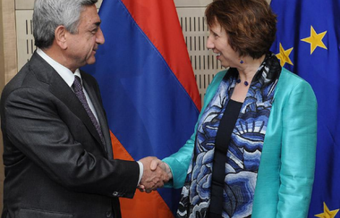 Armenian President meets EU Foreign Policy Chief in Brussels