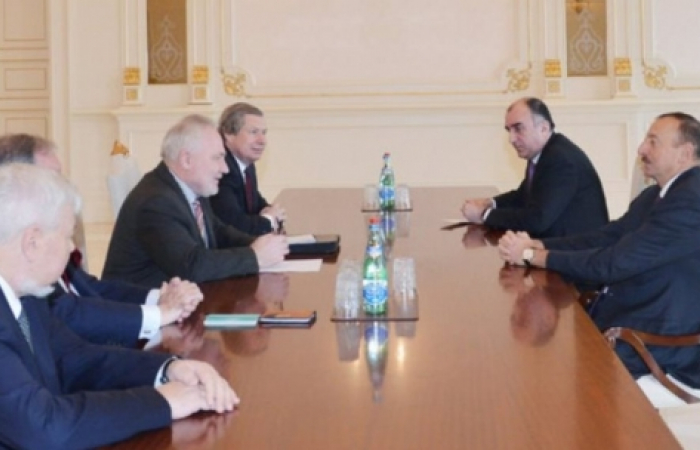 Aliev meets OSCE Minsk Group co-Chair diplomats who are in the region to follow-up on discussions held in Vienna in November.