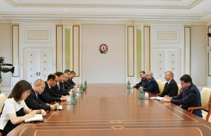 Президент Азербайджана принял в Баку правительственную делегацию Китая