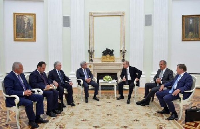 Putin meets with the Armenian President in Moscow (Updated)
