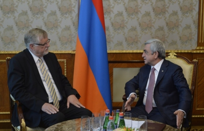 Top EU official meets with NKR, Armenian officials