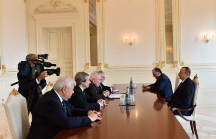 Minsk group co-Chair troika meet the Azerbaijani President at start of regional visit