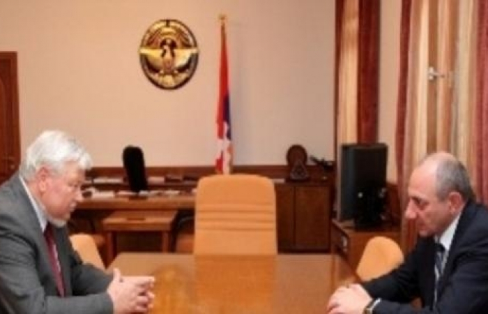 OSCE envoy in meeting with Bako Sahakyan in Stepanakert.