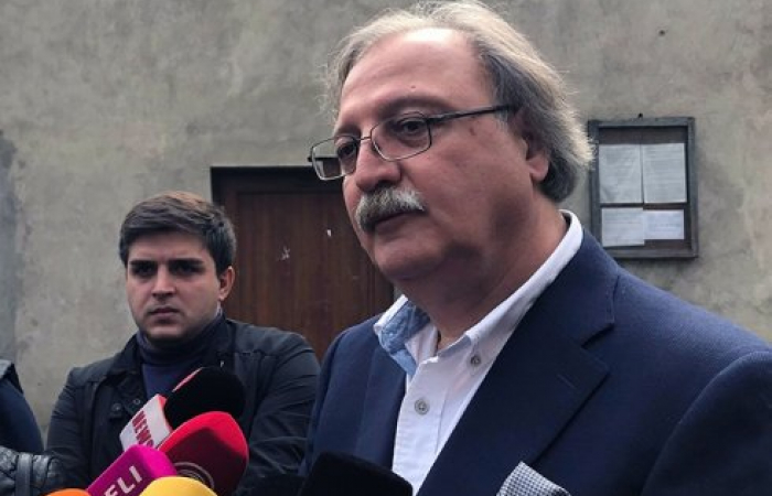 Georgian opposition candidate Grigol Vashadze met Patriarch Ilya II