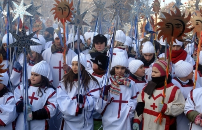 Orthodox Christians in the Caucasus celebrate Christmas.