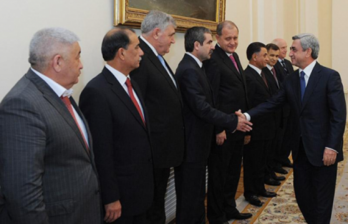 Armenian President receives CIS interior Ministers